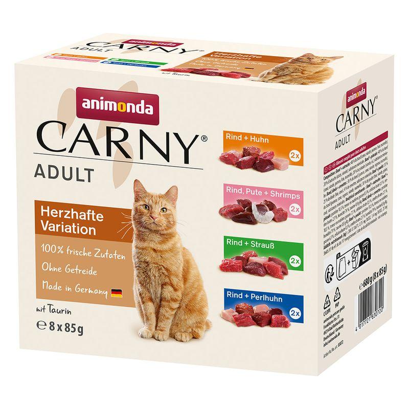 Zooplus animonda Carny Buste 8 x 85 g Pacco misto umido per gatti Qualità