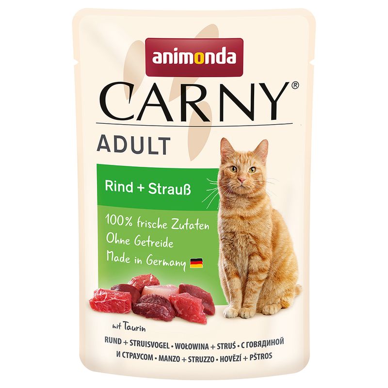 Zooplus animonda Carny Buste 8 x 85 g Pacco misto umido per gatti Qualità