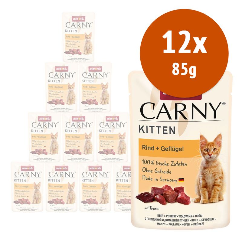 Zooplus animonda Carny Kitten Buste 12 x 85 g Alimento umido per gattini