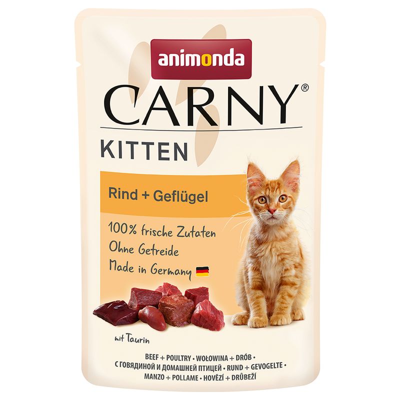 Zooplus animonda Carny Kitten Buste 12 x 85 g Alimento umido per gattini Pezzi Unici