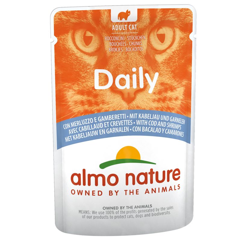 Zooplus Almo Nature Daily 6 x 70 g umido per gatto Convenienza