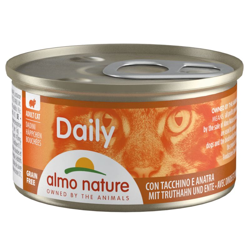 Zooplus Almo Nature Daily 6 x 85 g Alimento umido per gatti Novità