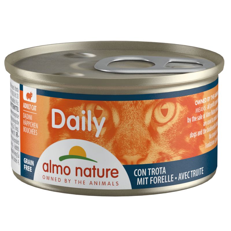 Zooplus Almo Nature Daily 6 x 85 g Alimento umido per gatti Novità