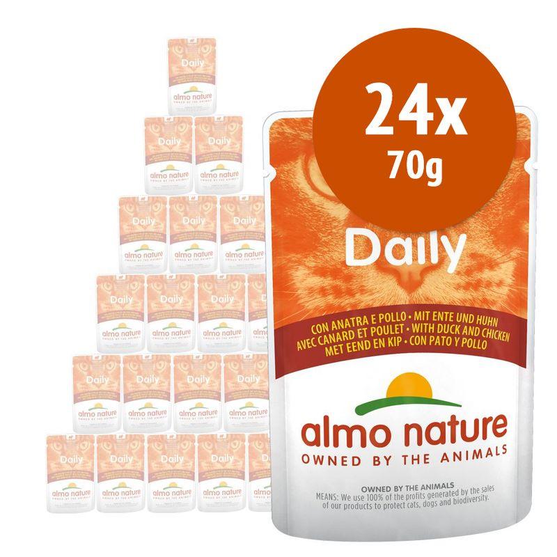 Zooplus Almo Nature Daily 24 x 70 g umido gatto