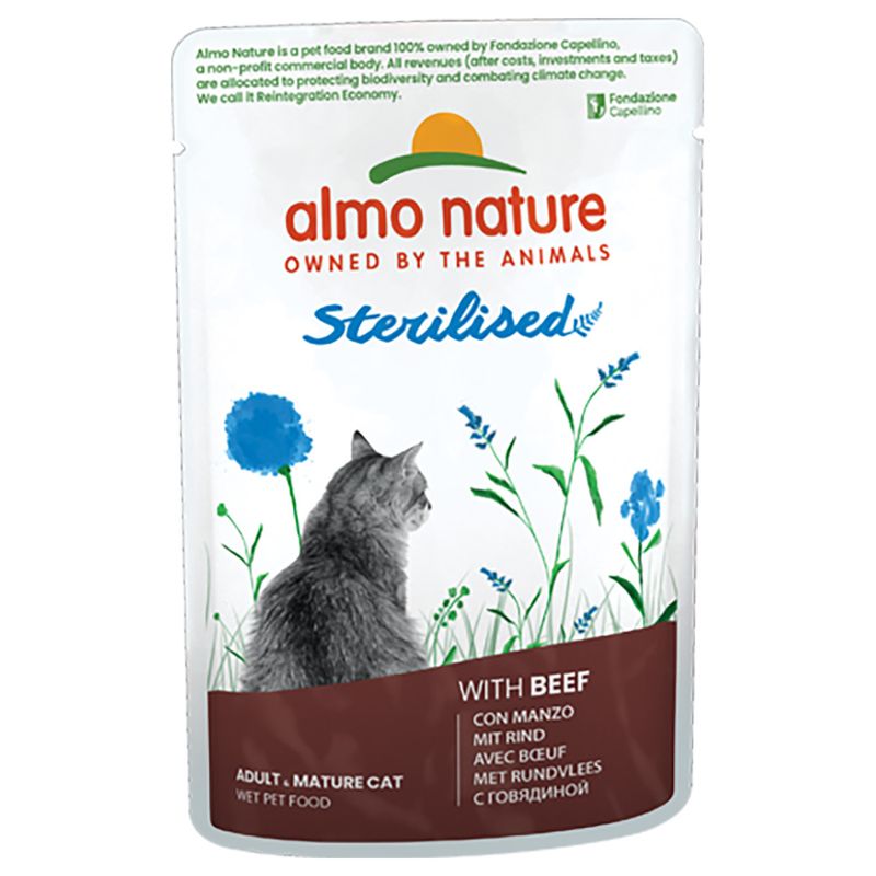 Zooplus Almo Nature Holistic Sterilised Alimento umido per gatto Economico