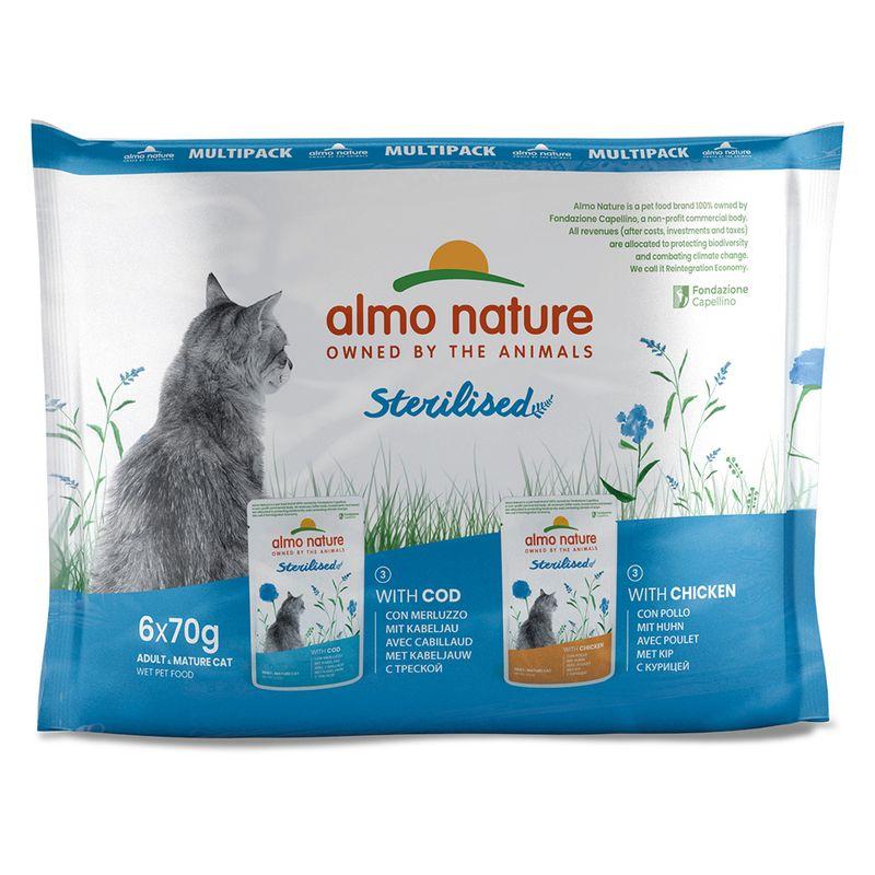 Zooplus Almo Nature Holistic Sterilised Alimento umido per gatto Economico