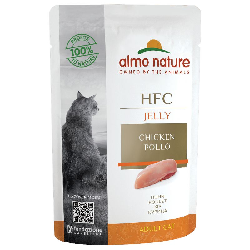 Zooplus Almo Nature HFC Jelly in buste 24 x 55 g Alimento umido per gatti Vendita Economica