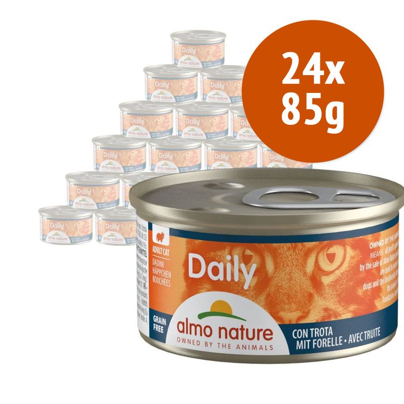 Zooplus Almo Nature Daily 24 x 85 g Alimento umido per gatti
