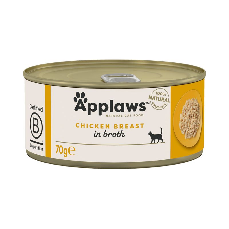 Zooplus Applaws in Brodo 6 x 70 g Alimento umido per gatto