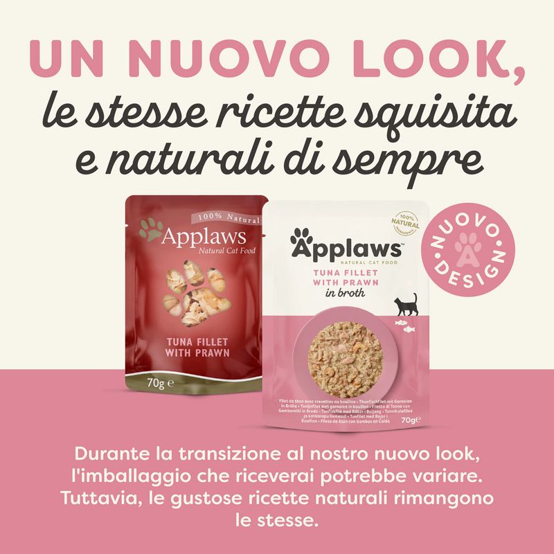 Zooplus Applaws Buste in Brodo 12 x 70 g Alimento umido per gatti Sconto di tempo limitato