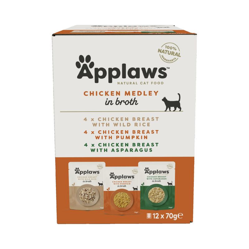 Zooplus Applaws Buste in Brodo Pacco misto 12 x 70 g