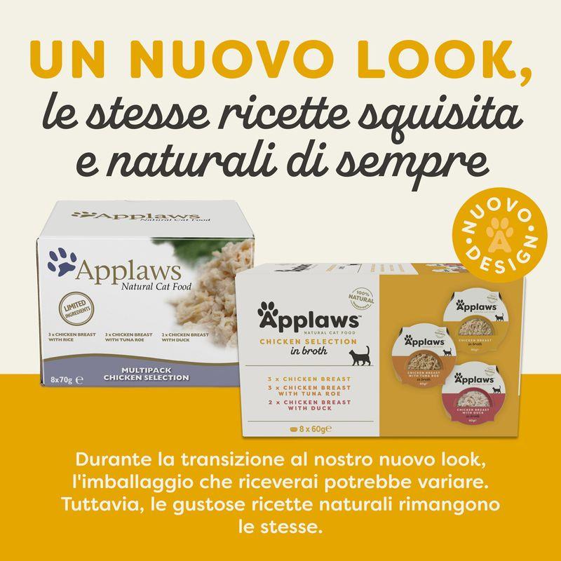 Zooplus Applaws Pacco misto Selection Cat Pot 8 x 60 g Alimento umido per gatto Vendite stagionali