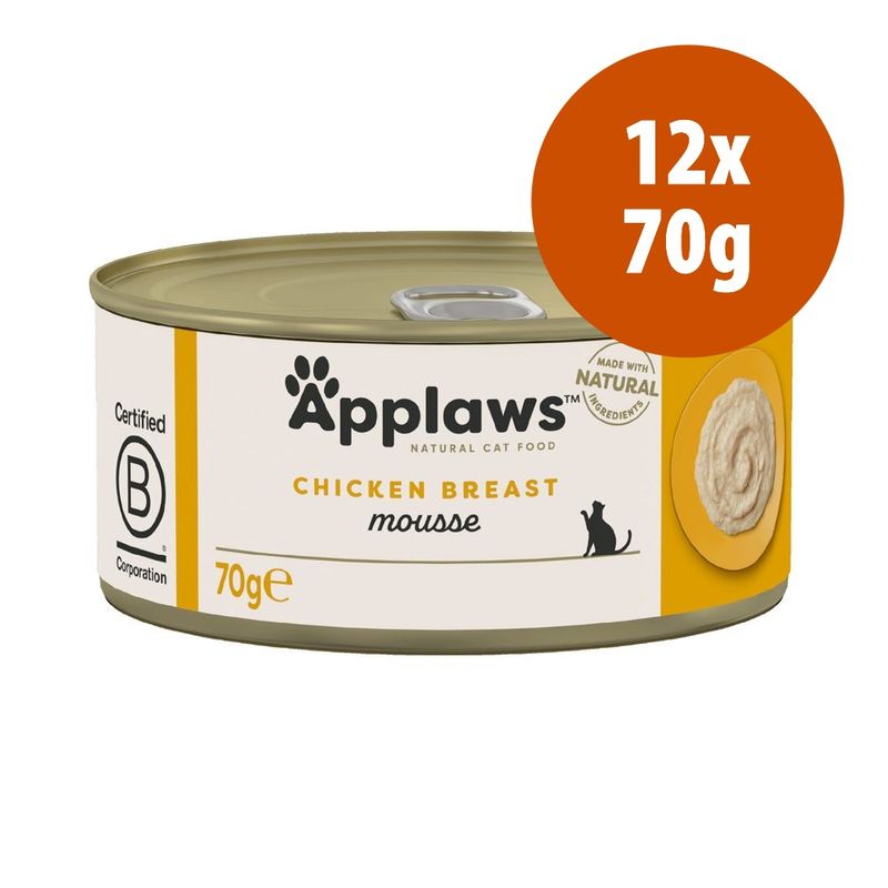 Zooplus Applaws Mousse 12 x 70 g Alimento umido per gatto