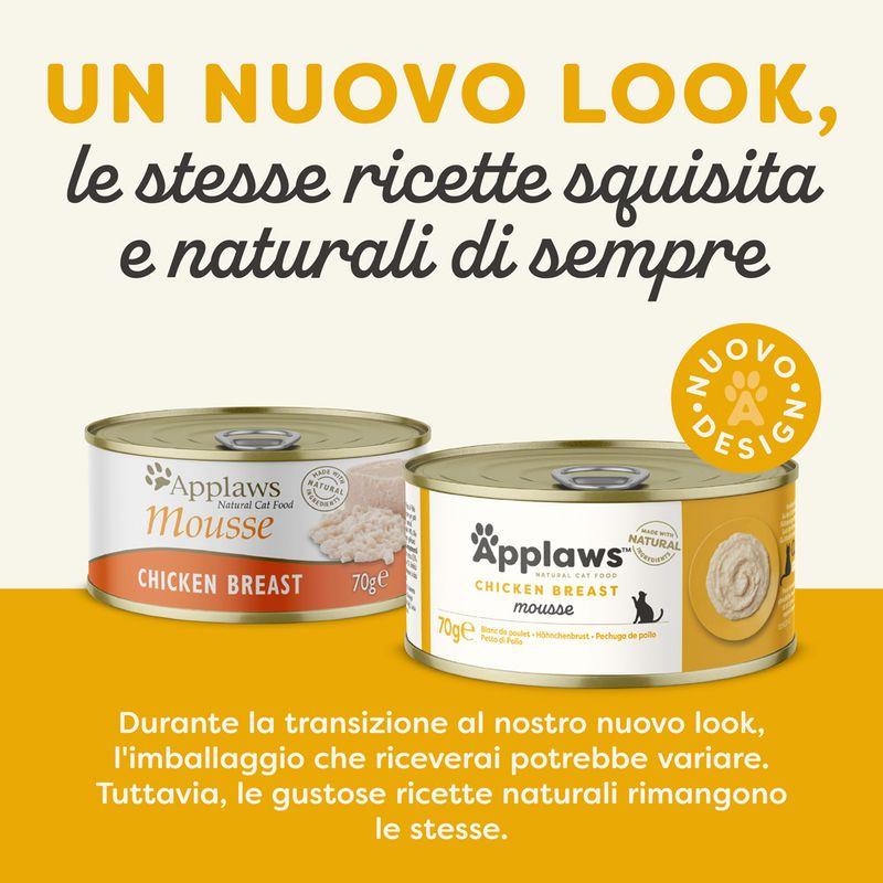 Zooplus Applaws Mousse 12 x 70 g Alimento umido per gatto Offerta natalizia