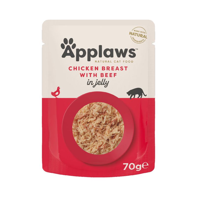 Zooplus Applaws Buste in Jelly 16 x 70 g Alimento umido per gatti Offerta per la Festa della Mamma
