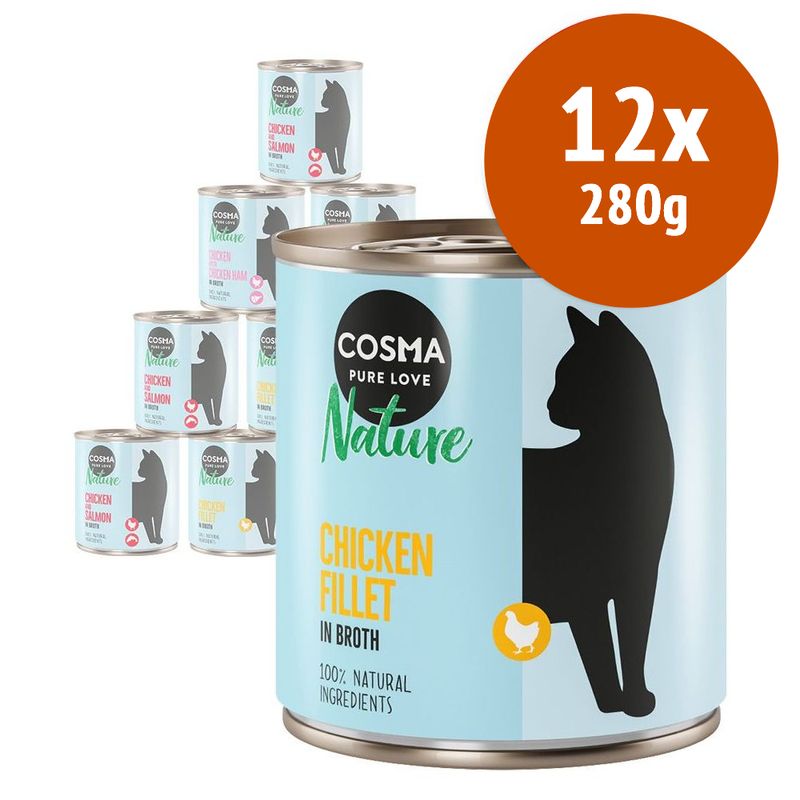 Zooplus Cosma Nature 12 x 280 g Alimento umido per gatti