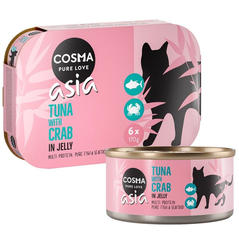 Zooplus Cosma Asia in gelatina 6 x 170 g Alimento umido per gatto