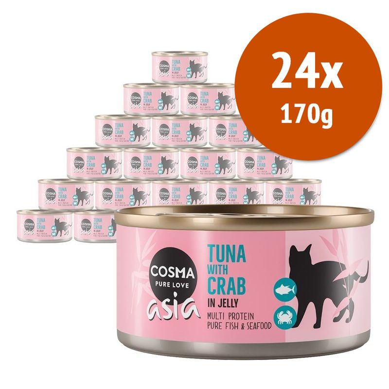 Zooplus Cosma Asia in gelatina 24 x 170 g Alimento umido per gatti