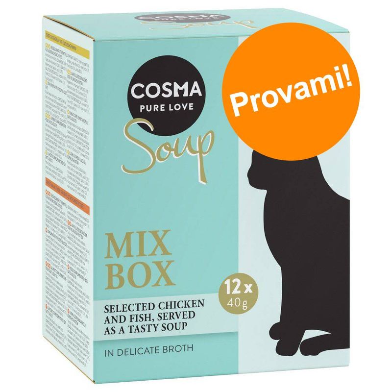 Zooplus Cosma Soup 12 x 40 g umido per gatto