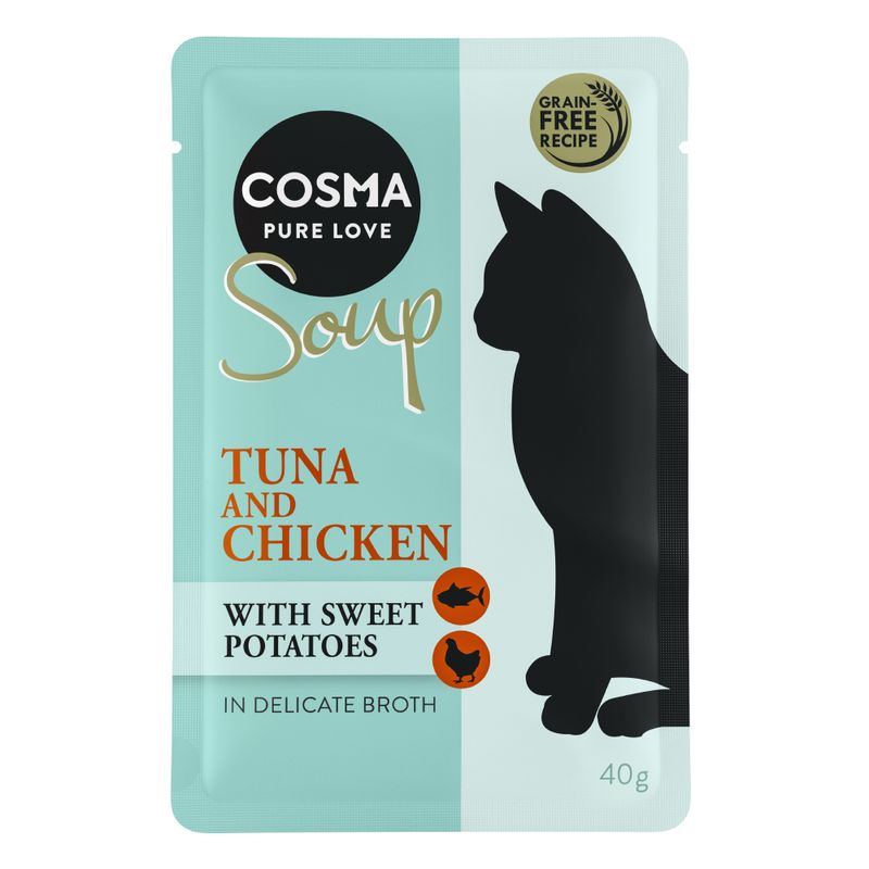 Zooplus Cosma Soup 12 x 40 g umido per gatto Offerta speciale della fabbrica