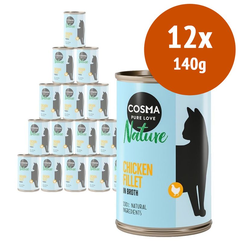 Zooplus Cosma Nature 12 x 140 g Alimento umido per gatti