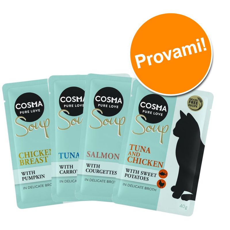 Zooplus Cosma Soup pacco misto umido per gatto