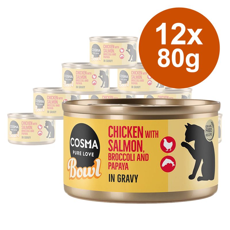 Zooplus Cosma Bowl 12 x 80 g Alimento umido per gatto