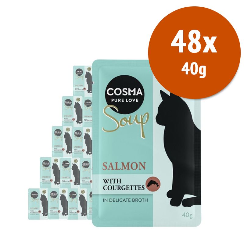 Zooplus Cosma Soup 48 x 40 g Alimento umido per gatti Qualità