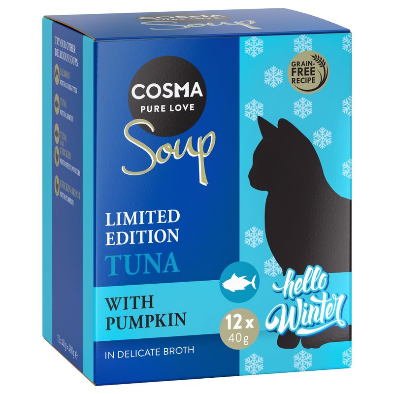 Zooplus Cosma Soup Winter-Edition Tonno con Zucca umido gatto Promozione