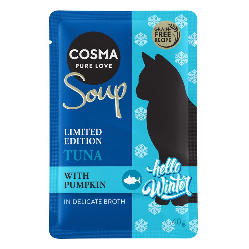 Zooplus Cosma Soup Winter-Edition Tonno con Zucca umido gatto Promozione