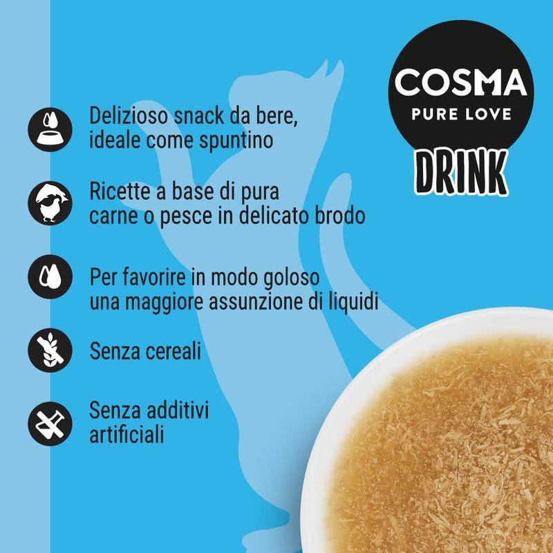 Zooplus Multipack risparmio Cosma Drink 12 x 100 g Bevanda snack per gatto Pezzi Unici