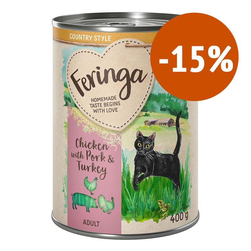 Zooplus Prezzo speciale 6 x 400 g Feringa Country Style Menù umido per gatti Consegna Veloce