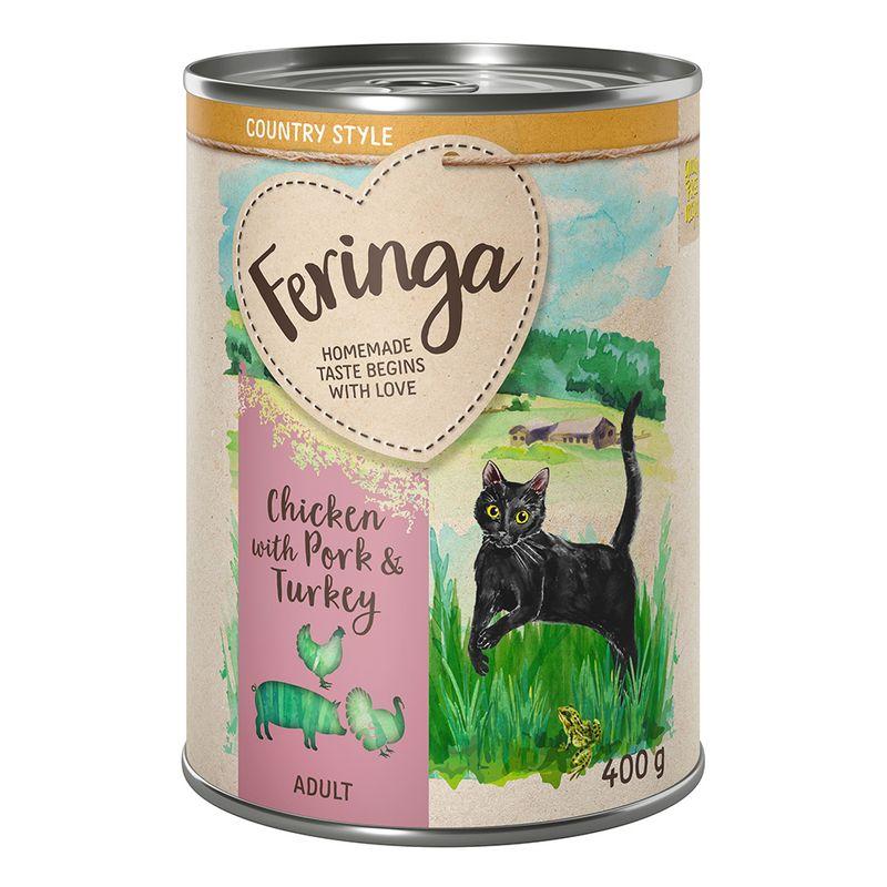 Zooplus Prezzo speciale 6 x 400 g Feringa Country Style Menù umido per gatti Consegna Veloce