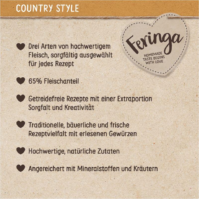Zooplus Prezzo speciale 6 x 400 g Feringa Country Style Menù umido per gatti Consegna Veloce