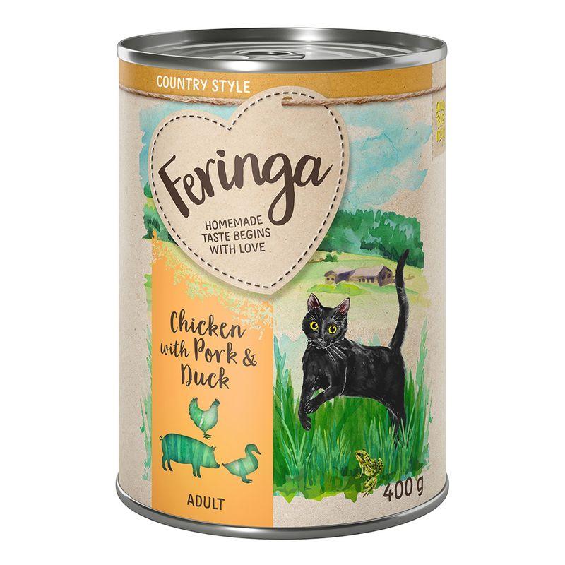 Zooplus Prezzo speciale 6 x 400 g Feringa Country Style Menù umido per gatti Consegna Veloce