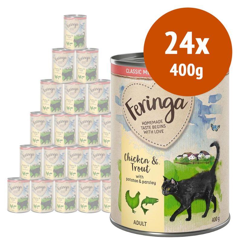Zooplus Feringa Classic Meat Menù 24 x 400 g umido per gatti Promozione Limitata