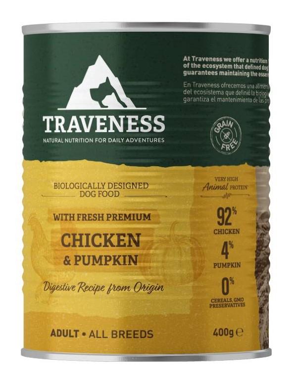 Miscota Traveness Pollo con zucca cibo umido per cani In Saldo