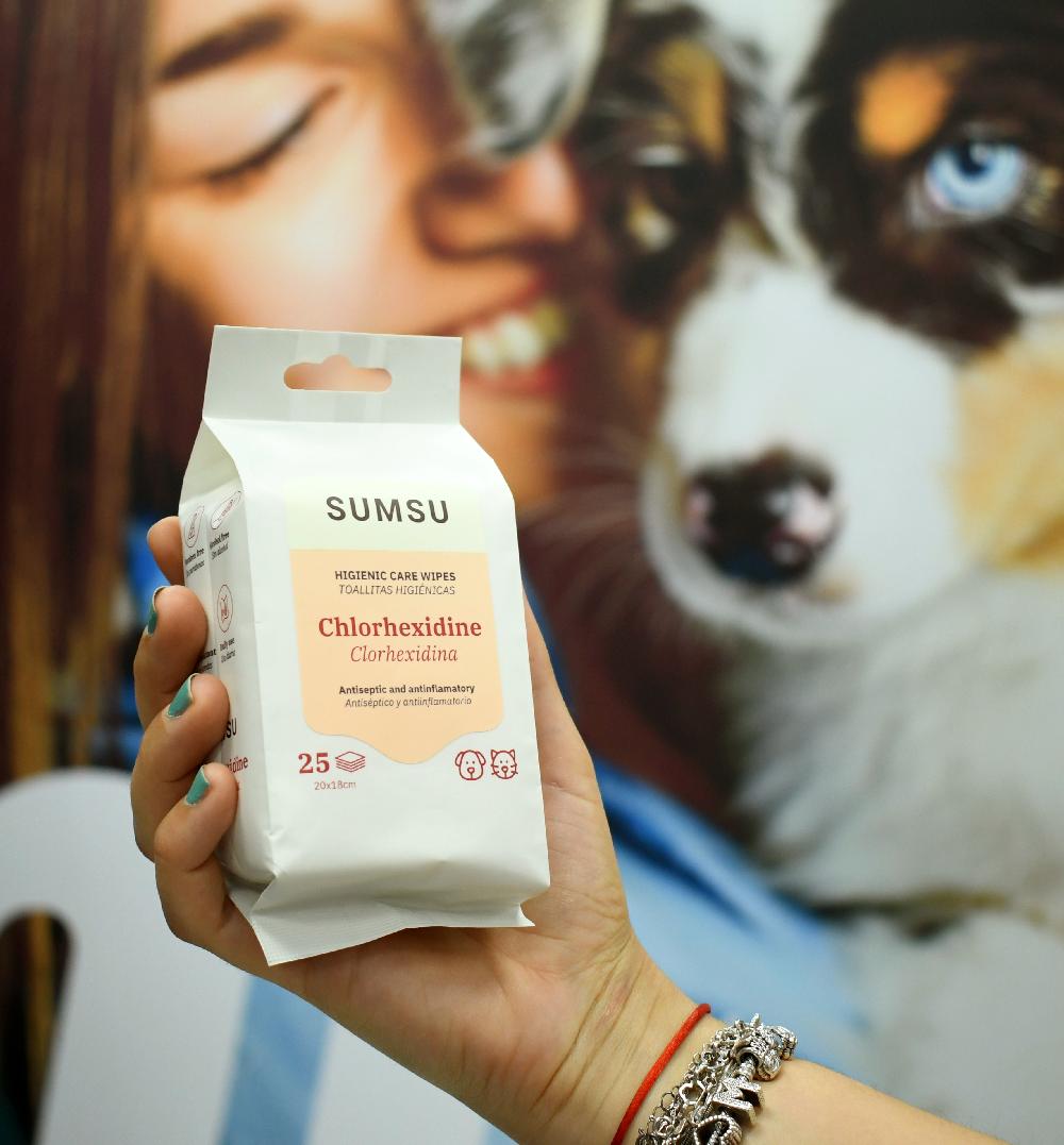 Miscota SUMSU Salviette umidificate con clorexidina per cani e gatti Vendita Calda
