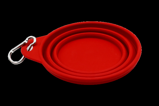 Miscota Musqui Grande ciotola da viaggio pieghevole in silicone rosso Offerte speciali