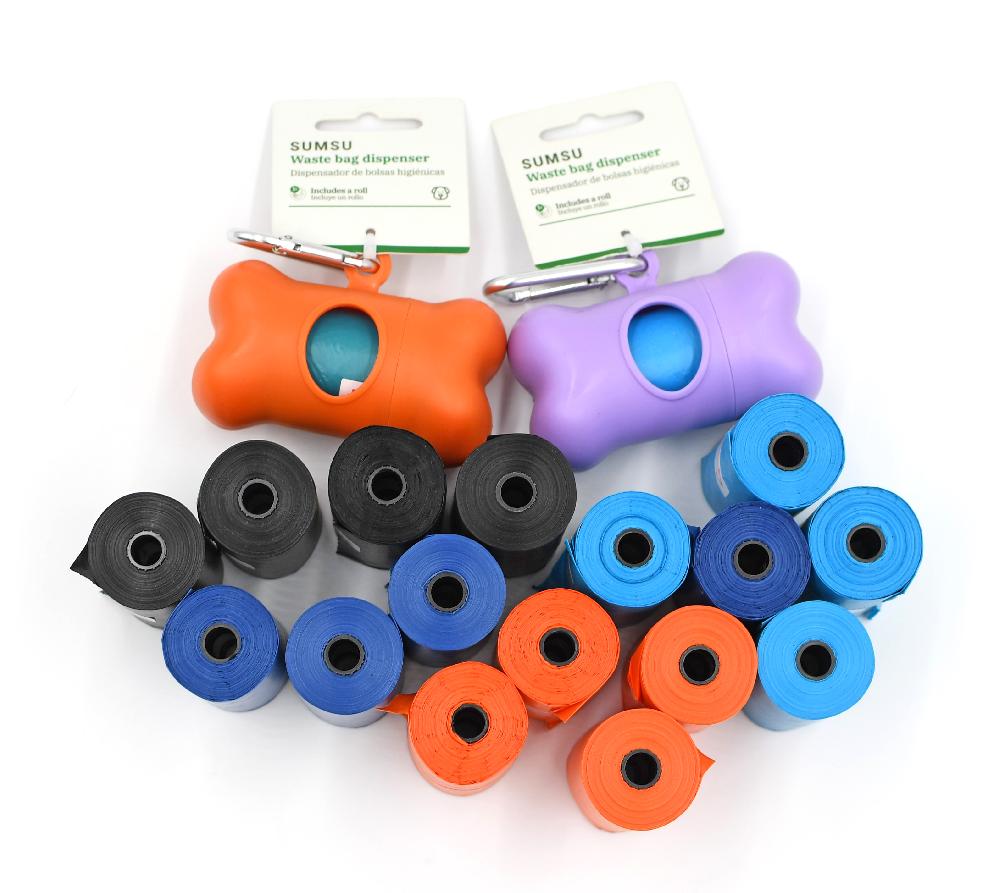 Miscota SUMSU Dispenser per sacchetti igienici viola con 1 rotolo di sacchetti igienici Shopping Online