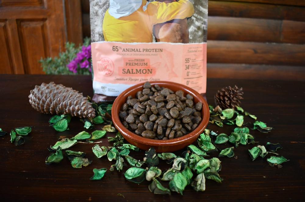 Miscota Traveness Ricetta di salmone sensibile senza cereali per alimenti naturali per cani Nuova
