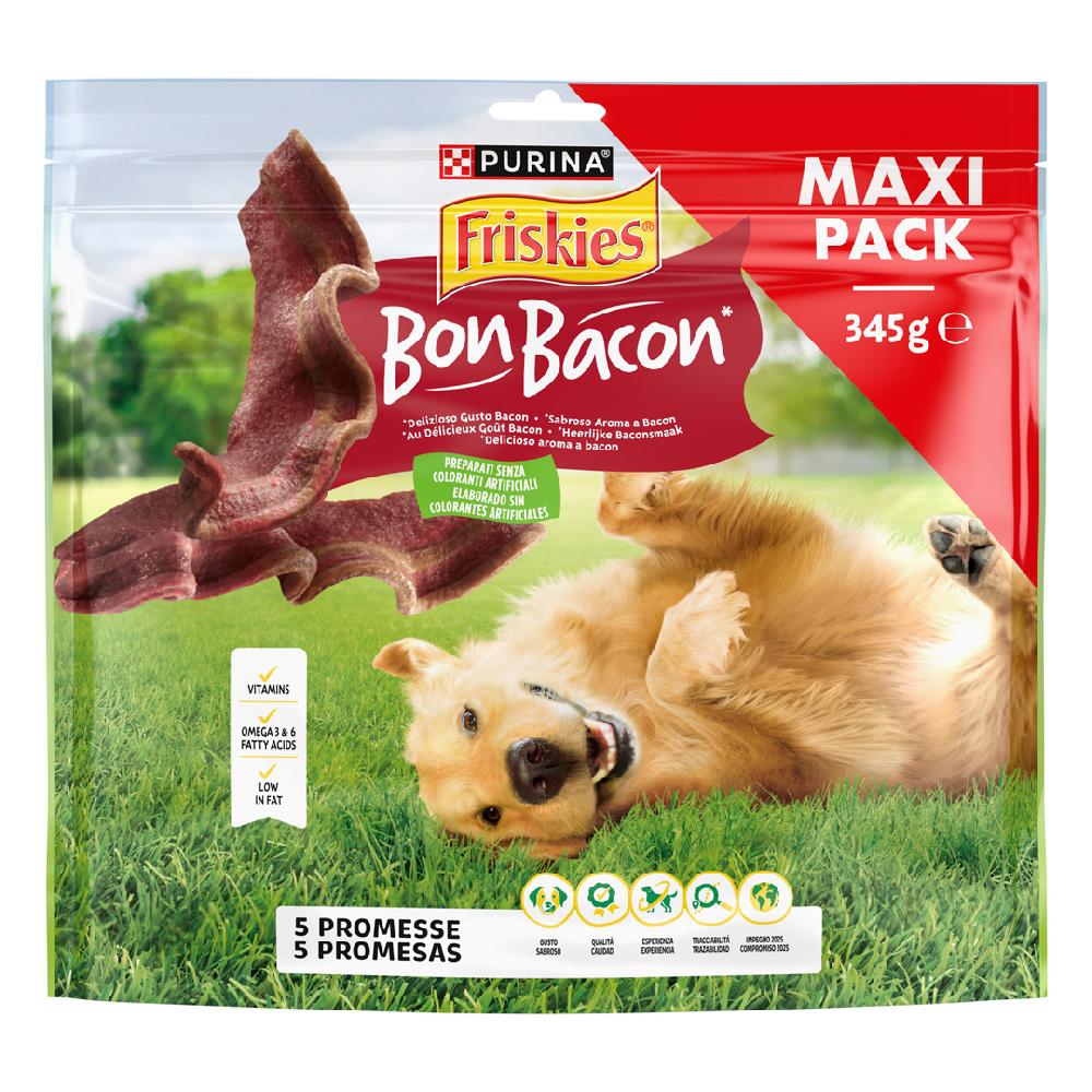 Miscota Purina Friskies Maxipack Bon Bacon Snack per Cani
