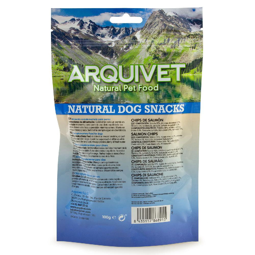 Miscota Arquivet Snack Naturale per Cani Chips di Salmone Saldi