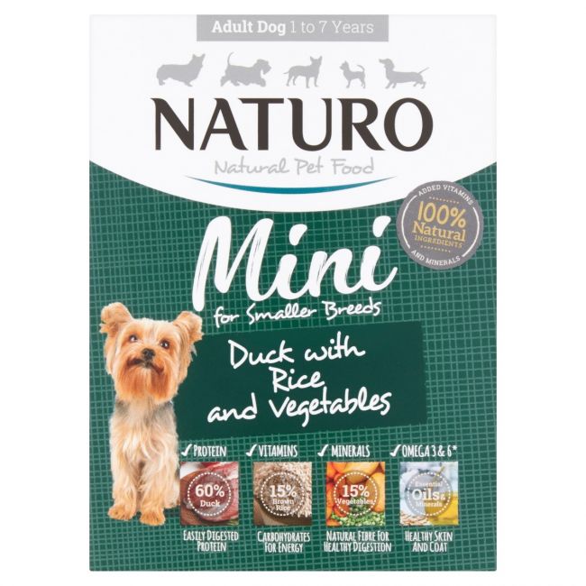 Miscota Naturo Alimento umido con anatra e riso per cani di razza miniatura Saldi Di Fabbrica