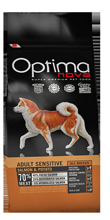 Miscota Optimanova Cibo Secco Adult Sensitive Salmone e Patata Grain Free Nuovo