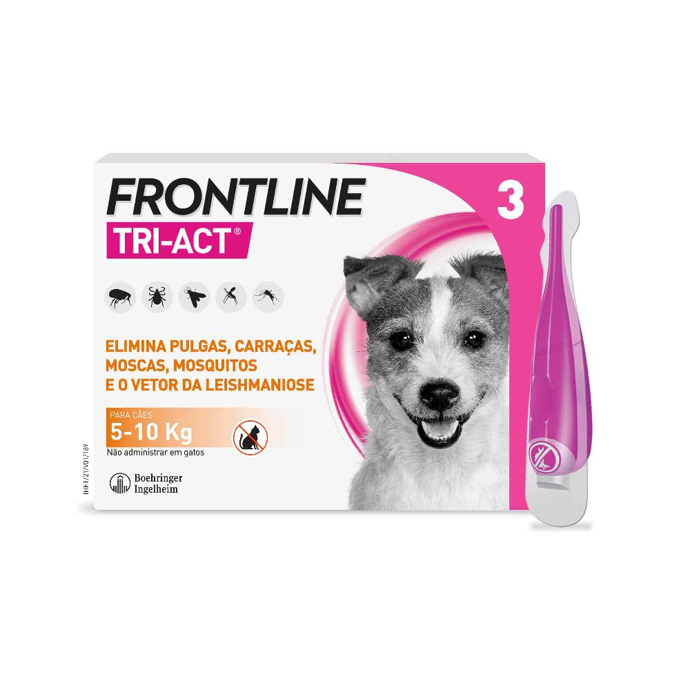 Miscota Frontline Pipette Tri Act per Cani di Taglia Piccola 5-10 Kg Outlet