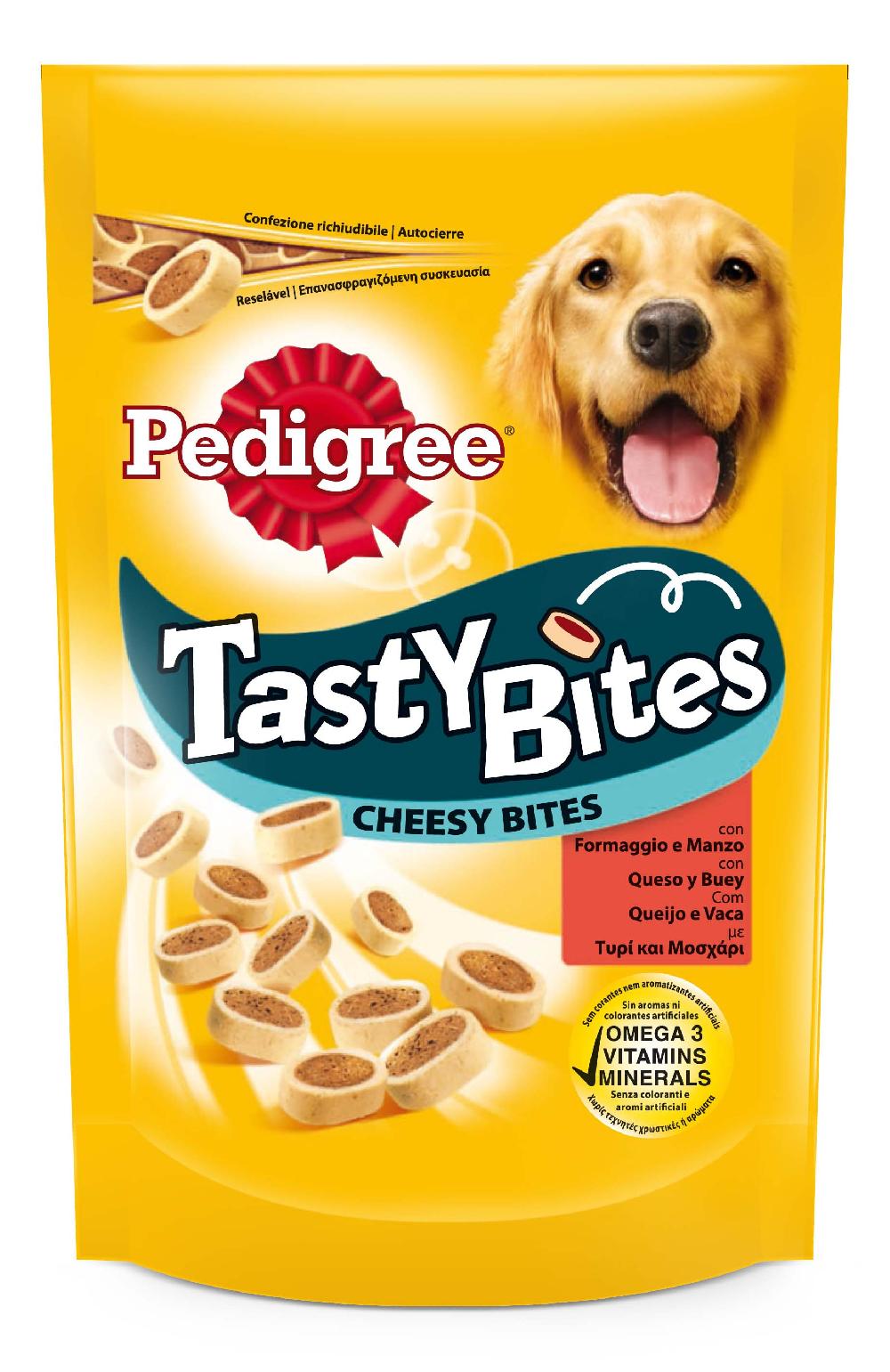 Miscota Pedigree Tasty mini snack per cani al gusto di formaggio e manzo Officina