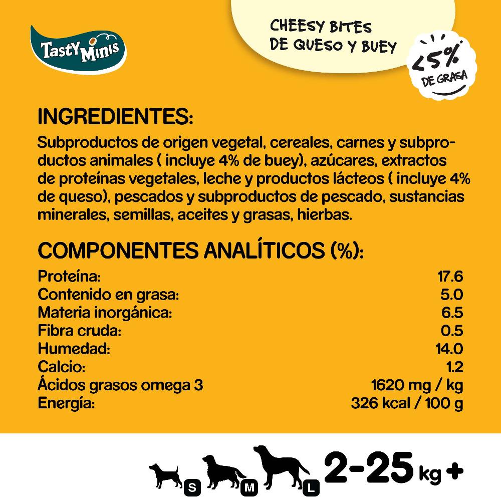 Miscota Pedigree Tasty mini snack per cani al gusto di formaggio e manzo Officina