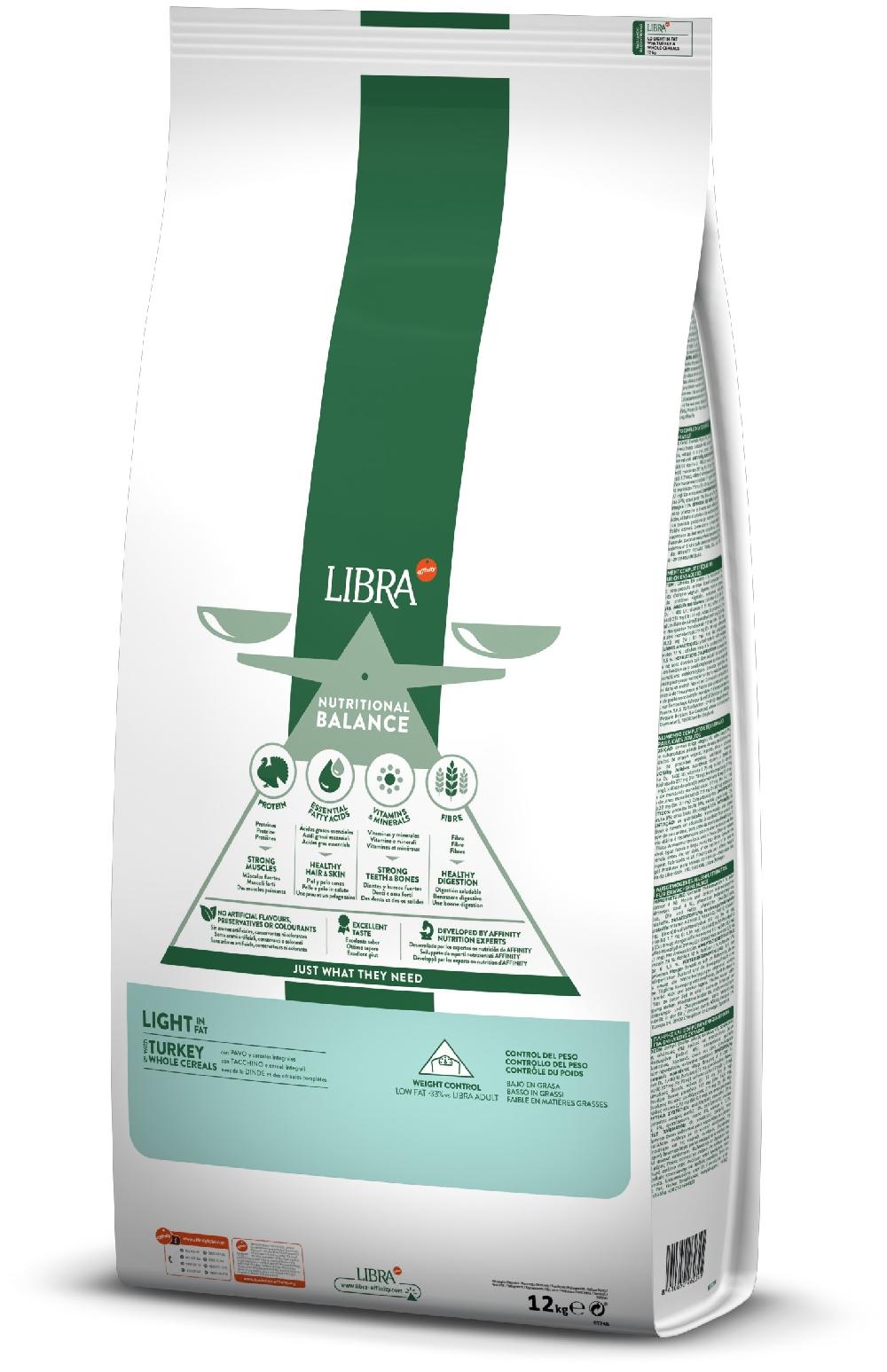 Miscota Libra Dog Cibo Secco per Cani Adult Light di Tacchino e Cereali Integrali Italy