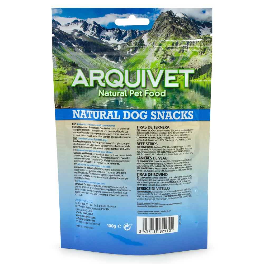Miscota Arquivet Snack Naturale per Cani Strisce di Vitello Offerta temporanea